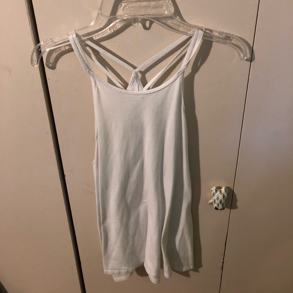 Hollister white tank top